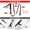 thumbnail image 4 of Lightweight Collapsible Trekking Pole Five-fold Walking Stick for Hiking Camping Backpacking, 4 of 8