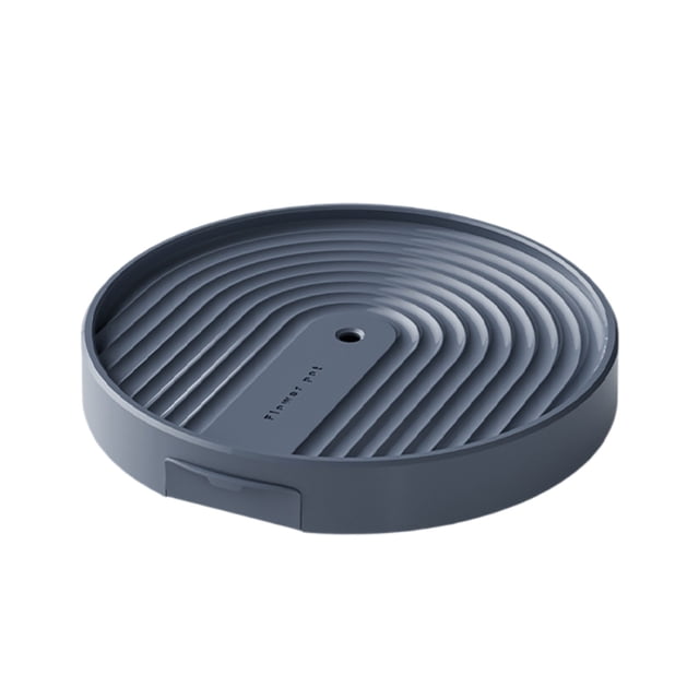 Support de Jardinière à Roulettes avec 2 Plateaux Ronds Transportable sur Roues pour Usage Intérieur Extérieur Polyvalent Maison Dortoir et Présentation Pratique