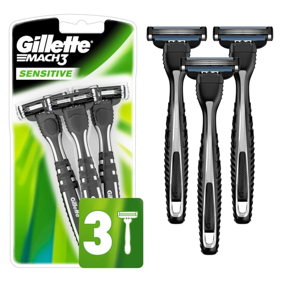 Gillette Mach3 Sensitive Men’s Disposable Razors