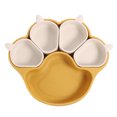 thumbnail image 1 of Binwennn Multifunctional Silicone Bowl Children's Bowl Pet Bowl Cat And Dog Bowl Set Silicone Plates For Children Plates With Suction Cat Silicone Plates In The Shape Of Cat Cat Pad Dog Bowls with Mat, 1 of 3