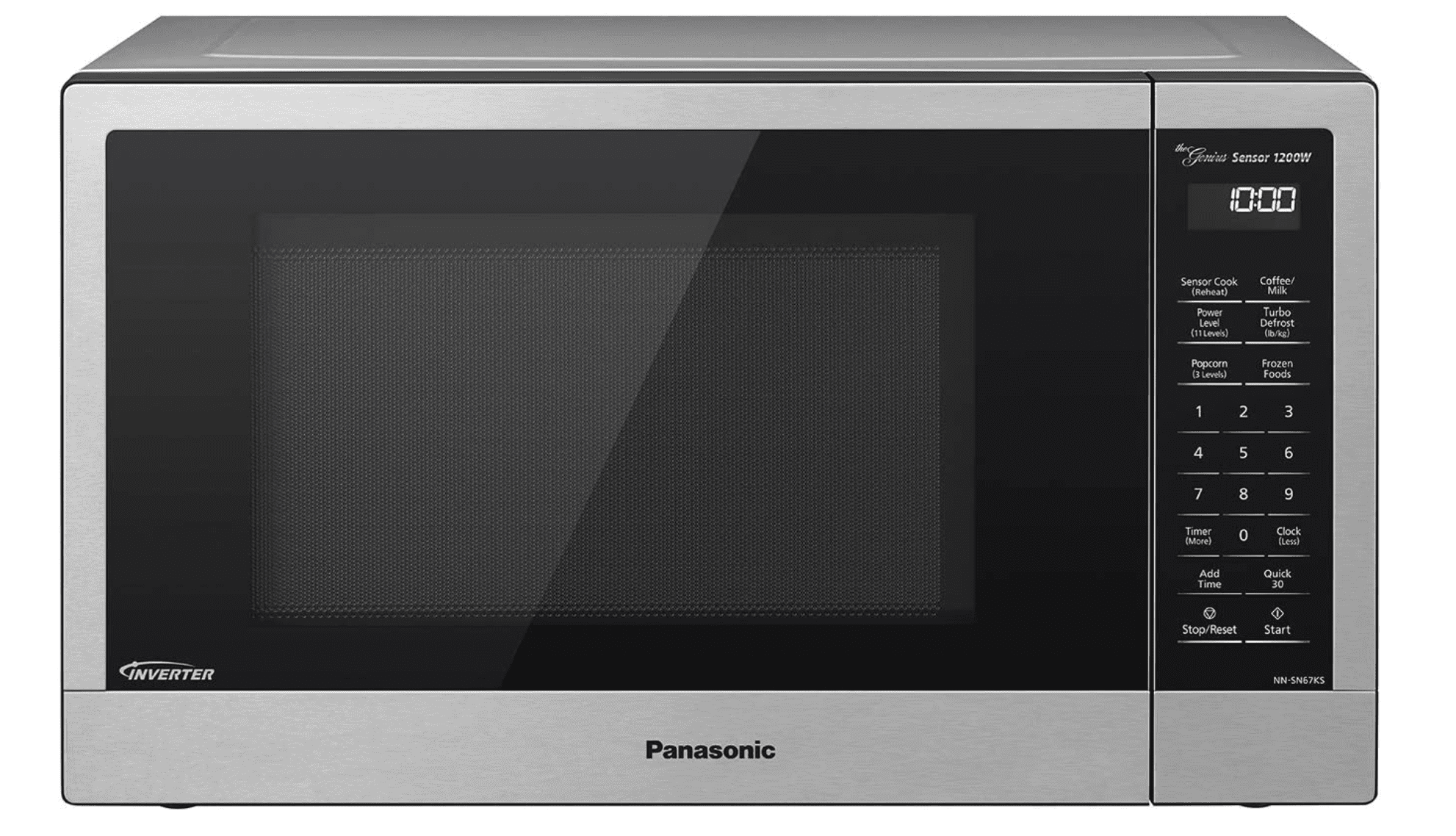 Panasonic 1.2 Cu. Ft. Countertop Microwave Oven (NN-SN67K) - Stainless steel