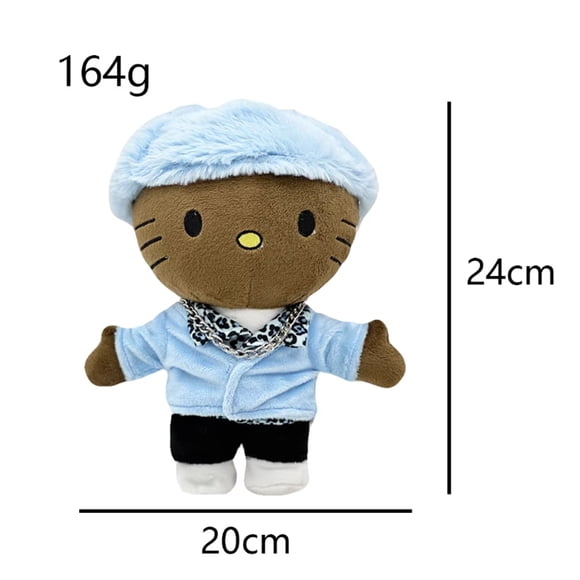Hello Kitty en Tyler le Créateur Poupée en Peluche Peluches Jouets en Peluche Doux 24 cm Mignons Enfants Garçons Filles Cadeaux d'Anniversaire Noël