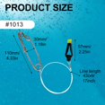 thumbnail image 4 of Clips de Déverrouillage de Ligne de Downrigger 18 Pouces Leader avec Clips de Déverrouillage de Poids à Pression pour Planche Raboteuse Downrigger Traîne Poisson d'Offshore 4 Pcs 1013 1023, 4 of 6