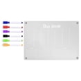 thumbnail image 2 of JWshufel Tableau d'Essuyage à Sec Magnétique en Acrylique pour Réfrigérateurs et Murs, Tableau de Planification Réutilisable pour Mémo et Horaire, Comprend 6 Stylos de Couleur, Facile à Installer et à Utiliser, 2 of 7