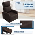 thumbnail image 2 of AKDSteel Ergonomic Manual Recliner Chair, High Back Single Sofa With Soft Cushion, Wide Arms, And Side Pocket, 2 of 5