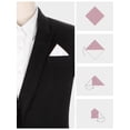 thumbnail image 3 of INSPIRE CHIC Men's Pocket Square Cotton Handkerchiefs for Suits Jacket Coffee One Size, 3 of 4