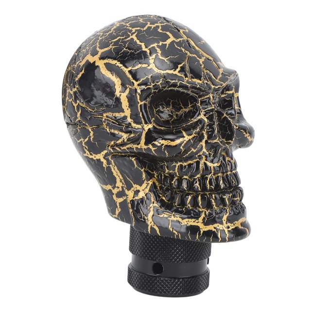 Skull Gear Head Resin Shifter Knob Car Transmission Shifting Stick Handle For Most Manual Vehicles
