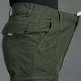 thumbnail image 4 of Tumotour Cargo Pants For Men Solid Color Casual Joggers Pants Drawstring Work Pants Hiking Outdoor Track Jogging Sweatpants Pants With Pockets, 4 of 9