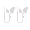 thumbnail image 1 of jifeng Leaf Curtain Hook Window Drapery Tieback Hanger for Home Decoration - White,, 1 of 8