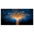 thumbnail image 2 of Fractal 3D Blue Dragon Flower - Contemporary Canvas Art Print, 2 of 3