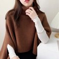thumbnail image 2 of Baohd Knit Pullover Turtleneck Sweater Winter Coat Fashionable Irregular Solid Color Knit Sweater Knit Top grey, 2 of 6