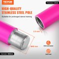 thumbnail image 2 of VEVOR Professional Dancing Pole, Spinning Static Dancing Pole Kit, Portable Removable Pole, 40mm Heavy-Duty Stainless Steel Pole, 2 of 9