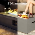thumbnail image 4 of Outsunny 42" Propane Fire Pit Table with Propane Tank Holder 50,000 BTU, 4 of 10