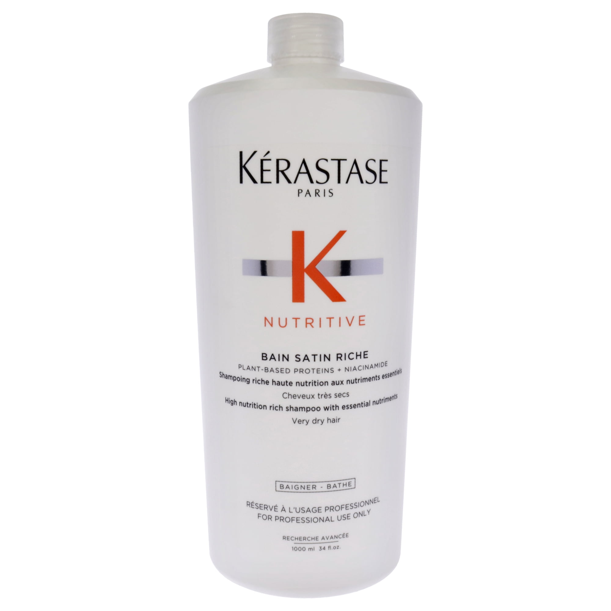 Nutritive Bain Satin Riche Shampoo by Kerastase for Unisex - 34 oz Shampoo