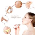 thumbnail image 2 of DAMAIE Facial Hair Remover Replacement Blade Heads, 18K Rose Gold Plated Replacement Heads 3pcs, 2 of 7