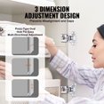 thumbnail image 4 of VEVOR Cabinet Door Hinges 20 Packs Partial Overlay Soft Close for Framed Type, 4 of 9