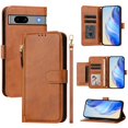 thumbnail image 2 of Google Pixel 7A 5G Case ,Zipper Handbag Wallet Leather Cover with Crossbody Detachable Lanyard Strap, 2 of 5