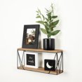 thumbnail image 5 of hometrends Balma Wood and Metal Wall Shelf, 5 of 5