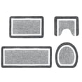 thumbnail image 2 of UsRHHA 4 Piece Bathroom Rugs Set, Absorbent Microfiber Plush Non-Slip Bath Mat with Lid Cover, Complete Bathroom Rug Collection Washable, 2 of 7