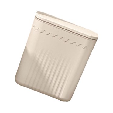 Decodeary Kitchen Waste Compost Bin Multifunction Holder for Cabinet Door Countertop White 7L