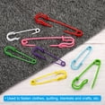 thumbnail image 5 of Uxcell Safety Pins 1.97 inch Large Metal Sewing Pins Red 20Pcs, 5 of 5