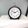 thumbnail image 3 of LED Alarm Clock with Temperature and Humidity Monitor, Circular Desktop or Wall-Mounted Design, Battery-Powered, 3.94 in Diameter, Red/Black/Pink, 3 of 6