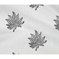 thumbnail image 4 of oneOone Cotton Flex Fabric Leaves Block Printed Fabric 1 Yard 40 Inch Wide, 4 of 4