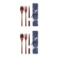 thumbnail image 1 of Maytalsory Set School Student Chopstick Fork Spoon Flatware with Storage Bag Type 6 2Set, 1 of 1