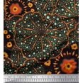thumbnail image 1 of Soimoi polyester Crepe Fabric Mosaic Flower Printed Craft Fabric by the Yard 52 Inch Wide, 1 of 3