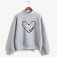 thumbnail image 1 of Meichang Chandail Femme Saint-Valentin Mignon Cœur Graphique Chandail Mignon chandail Col Rond Manches Longues Chandails de Fête Saint-Valentin, 1 of 4