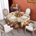 thumbnail image 1 of Round Thanksgiving Tablecloth 60 Inch, Thanksgiving Turkey Harvest Tablecloth Round, Thanksgiving Table Cloths Round, Thanksgiving Round Table Cover Decor, 1 of 6