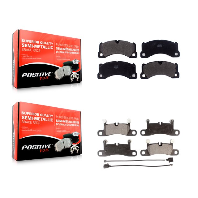 Positive Plus Front Rear Semi-Metallic Brake Pads Kit for Car Volkswagen Touareg Porsche Cayenne KPF-100465
