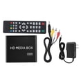 thumbnail image 2 of Media Player, Auto Recognition Output HD Media Player Stereo Surrounding Sound Wide Compatibility 110-240V Dataloss Transmission  for Home Office, 2 of 7
