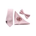 thumbnail image 3 of 4pcs/Set Men's Fashion Business Style High Density Glossy Necktie & Bowtie & Handkerchief & Brooch Set, Suitable For Gift, Wedding, Party And Daily Use, 3 of 3