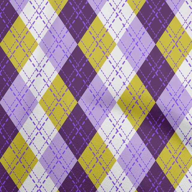 oneOone Rayon Lime Green Fabric Check Argyle Sewing Craft Projects Fabric Prints By Yard 56 Inch Wide