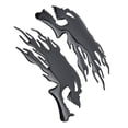 thumbnail image 2 of Gas  Decals, 2PCS 150x65mm Sun Block Fuel  Sticker Universal 3D  For Decorations Silver,Black, 2 of 8