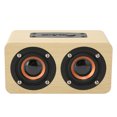 thumbnail image 2 of Retro  Speaker, Portable  Speaker Wood Grain Deep Bass Powerful Sound  For Tablet For Projector Yellow Wood Grain, 2 of 8