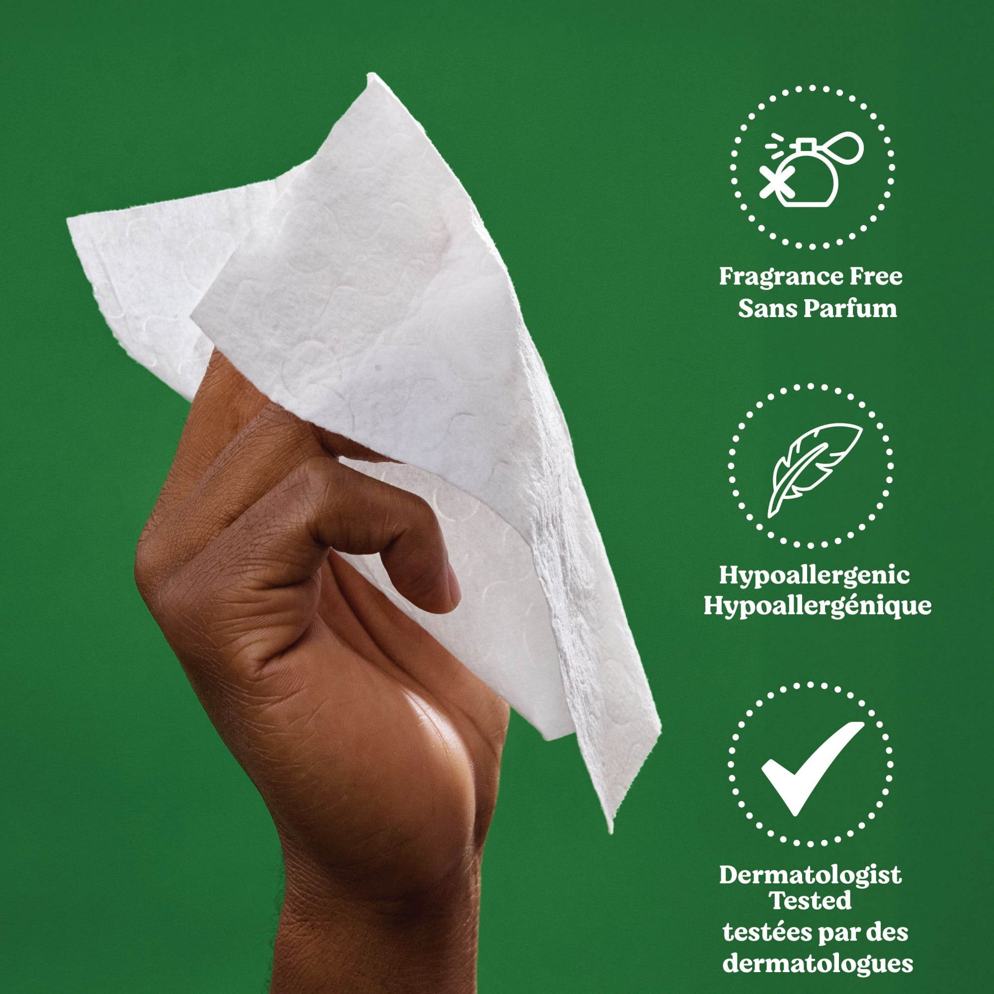 Lingettes pour bébés Huggies Natural Care XL pour peau sensible, NON PARFUMÉES, total de 588 lingettes