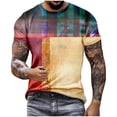 thumbnail image 2 of EGNMCR T-Shirts à Manches Courtes pour Hommes Été Décontracté Col Rond T-shirt, Mode Hommes Décontracté Impression Numérique 3D Sport Manches Courtes Hauts d'Été Décontractés,, 2 of 5