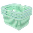 thumbnail image 4 of Miangastore 3 Pcs Bathroom Drainage Toiletry Organizers Plastic Storage Organizer Baskets With Handles, 4 of 8