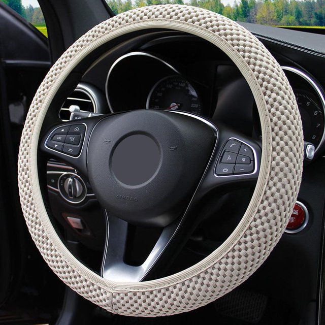 38CM Ice Car Auto Silk Steering Wheel Cover Universal Anti-slip Wheel Protector