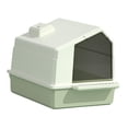 thumbnail image 4 of GROWTH TANK Cat Litter Box Toilet Full Enclosed Anti Splashing Large Sand Box Container with Green, 4 of 9