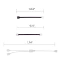 thumbnail image 2 of Product Category LED Light - Connector Kit Strip 8 for 5050 LED 4Pin Fittings Includes 10mm Strip Compatible Lighting Accessories 75PCS, 2 of 6