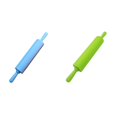 thumbnail image 1 of (2-Pack) Rinsvye Silicone Rolling Pin Dough Silicone Rolling Pin Small Roller for Pizza Cookie with Wooden Handle Nonstick Surface Rolling Pins for Baking Non Stick Dough Cookie Pizza Roller Baking, 1 of 4
