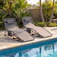 thumbnail image 4 of Costway Outdoor Folding Chaise 4-Position Lounge Chair with Face Hole &Adjustable Footrest Gray, 4 of 10