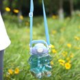 thumbnail image 4 of Cute Rabbit Water Bottle with Straw Large Capacity Plastic Drinking Bottle with Adjustable Shoulder Strap for Camping Sports Travel Picnic, 4 of 10