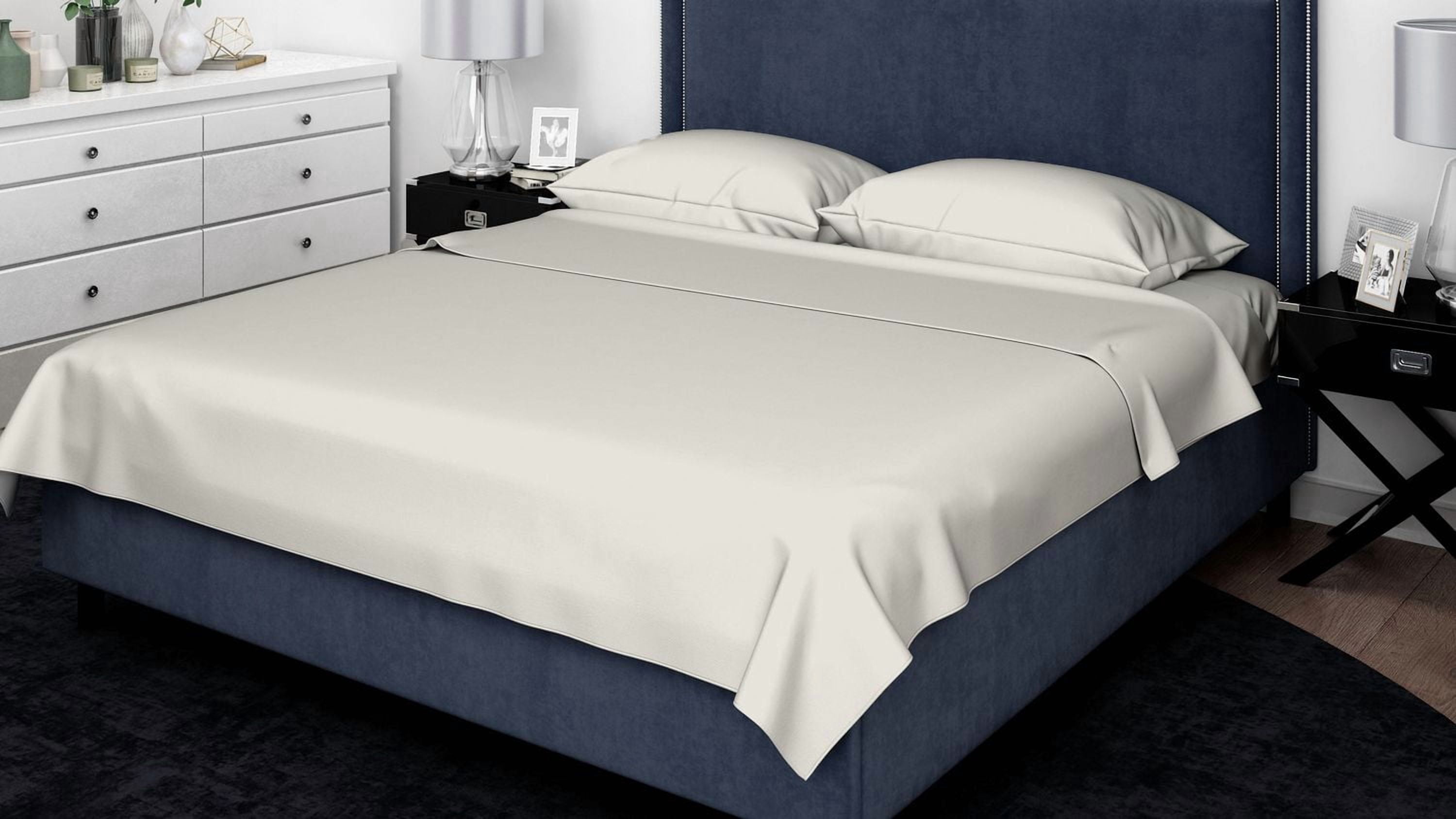 Ensemble de draps Johnson Home 400 TC - Draps en coton égyptien