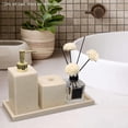 thumbnail image 5 of kurtrusly Vanity Tray Desktop Organizer Tealight Plate for Countertop Hotel Decor Stone Gray, 5 of 5