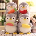 thumbnail image 3 of Cute Penguin Hugging Fruit Plush Stuffed Doll Kids Toy Home Decor Valentine Gift, 3 of 10