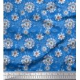 thumbnail image 1 of Soimoi Moss Georgette Fabric Artistic Floral Printed Fabric 1 Yard 42 Inch Wide, 1 of 3